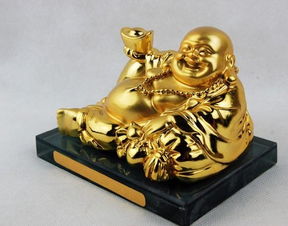 廠家直銷(xiāo)汽車(chē)香水座 鍍金金佛香座與笑面佛的多元魅力